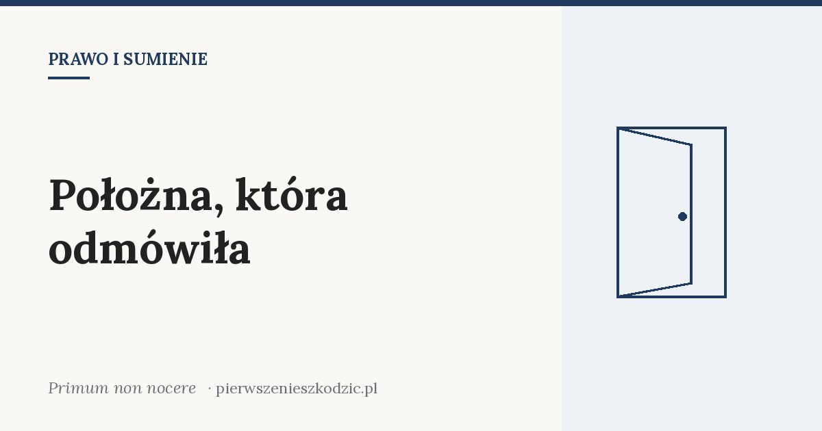 Położna, która odmówiła